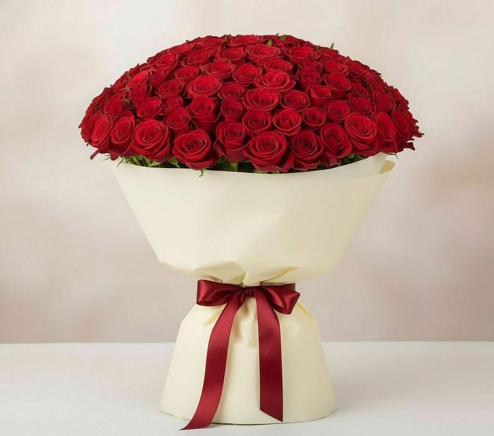 101 Красная роза Милано в Ноябрьск Букет 101 Красная роза Милано в Ноябрьск