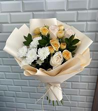 Букет цветов из:  Розы и Хризантемы #REPLACE_PRED# Ноябрьск