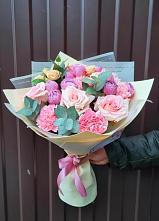 Букет цветов из:  Розы и Гвоздики #REPLACE_PRED# Ноябрьск