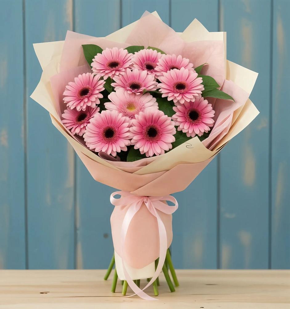 Букет пурпурно-розовый в Ноябрьск Букет цветов из: Герберы в Ноябрьск