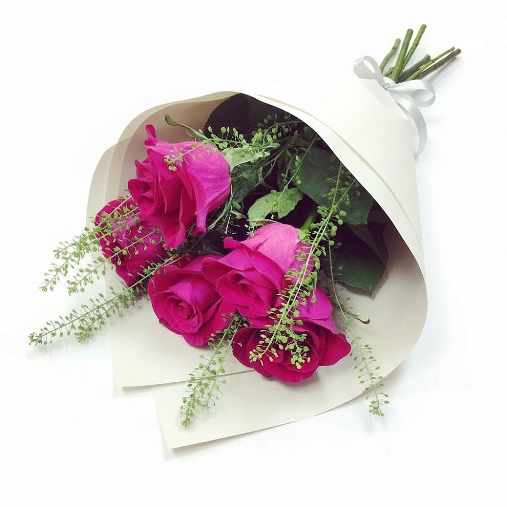 Букет ярко-розовый в Ноябрьск Букет цветов из: Розы в Ноябрьск