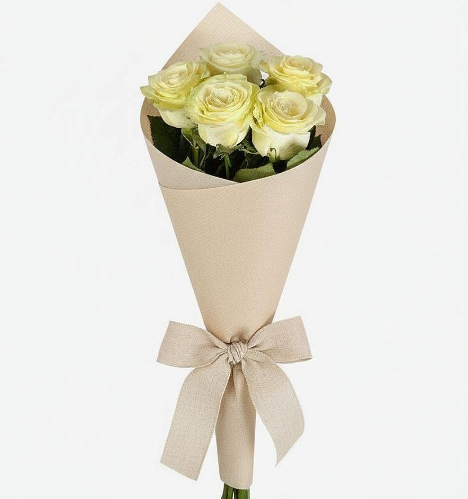 Букет белые крылья в Ноябрьск Букет цветов из: Розы в Ноябрьск