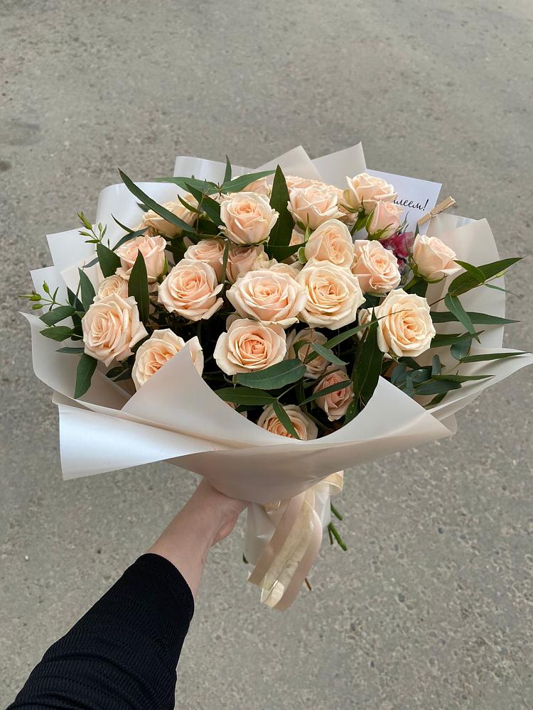 Букет Кремовые розы Латте в Ноябрьск