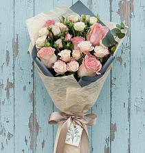 Букет нежный и розовый в Ноябрьск Букет цветов из:  Розы в Ноябрьск