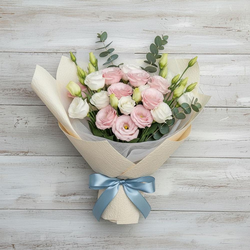 Букет цветов из: Лизиантусы в Ноябрьск